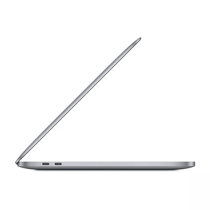 MacBook Pro 13 inch 2020 M1 Spacegrijs zijkant