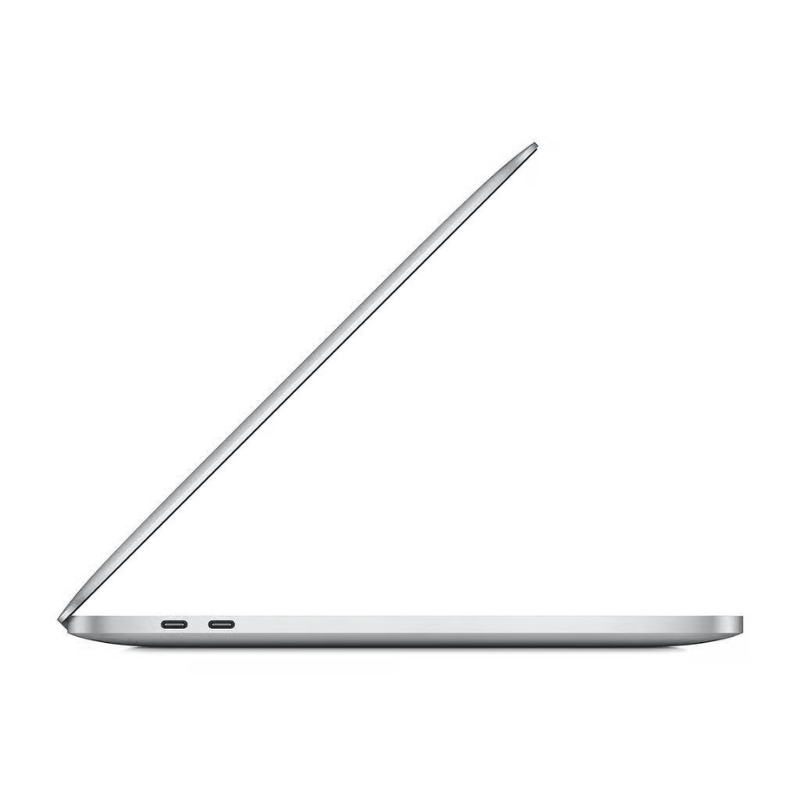 MacBook Pro 13 inch 2020 M1 Zilver zijkant