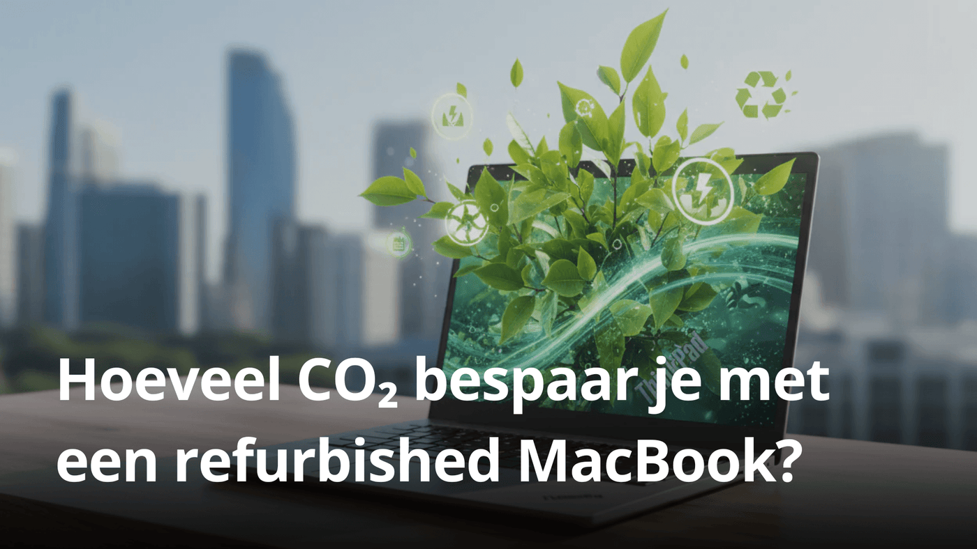 Hoeveel CO₂ bespaar je met een refurbished MacBook?