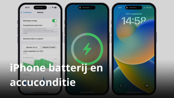 iPhone batterij en accuconditie