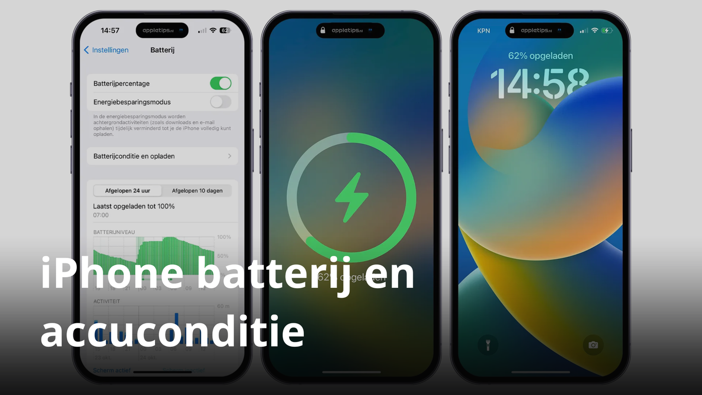 iPhone batterij en accuconditie