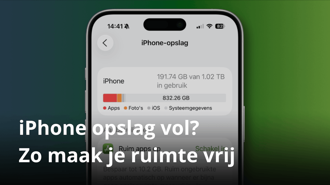 iPhone opslag vol?