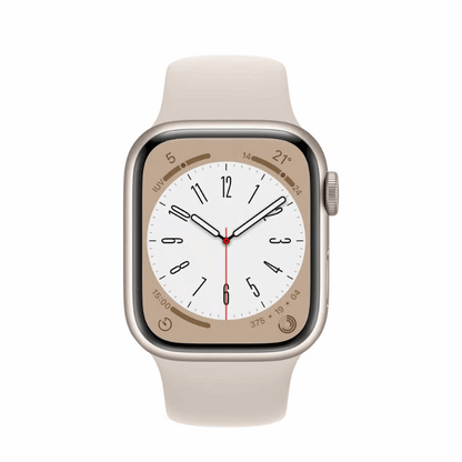 Apple Watch Serie 8 Sterrenlicht