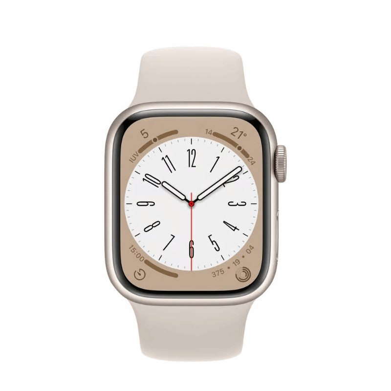 Apple Watch Serie 8 Sterrenlicht