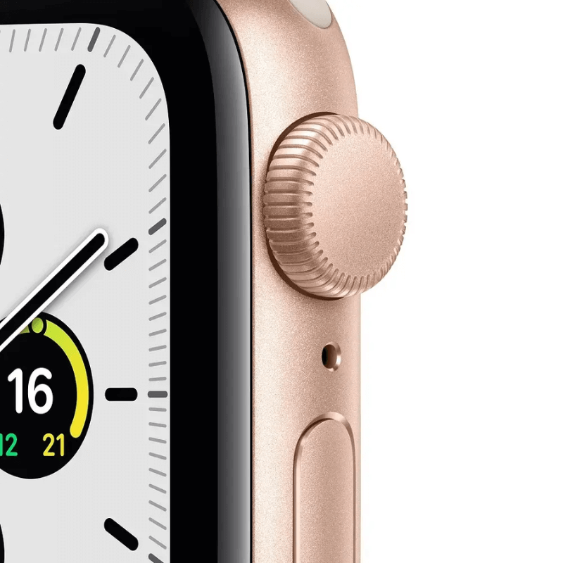 Apple Watch Series SE 2020 Goud zijkant