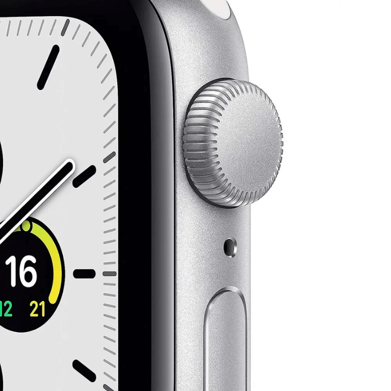 Apple Watch Series SE 2020 Zilver zijkant