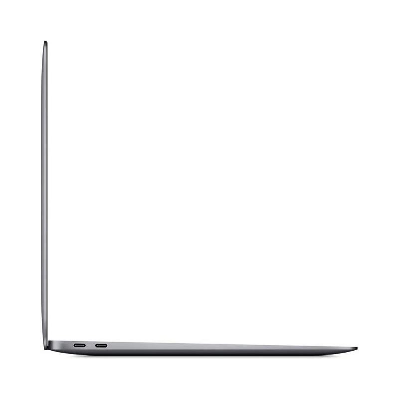 MacBook Air 13 inch 2020 Intel i3 Spacegrijs zijkant