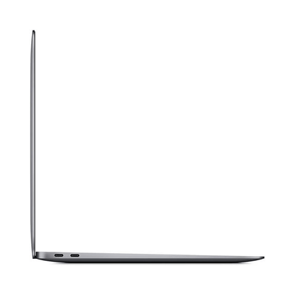 MacBook Air 13 inch 2020 Intel i3 Spacegrijs zijkant