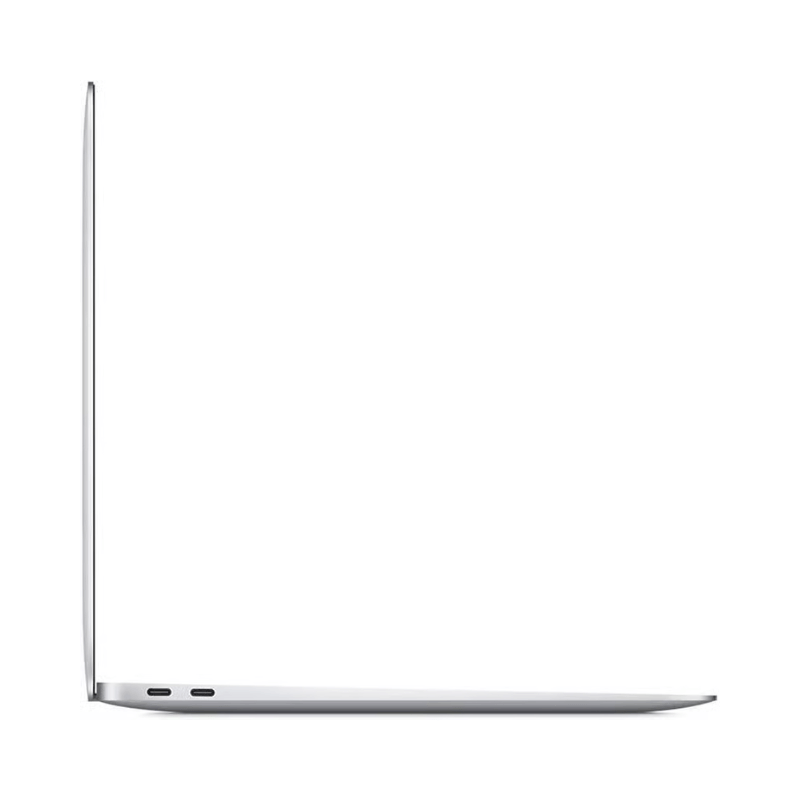 MacBook Air 13 inch 2020 Intel i5 Zilver zijkant