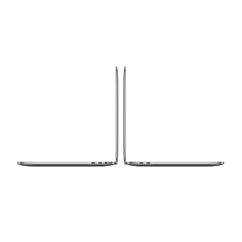 MacBook Pro 13 inch 2018 Intel i7 Spacegrijs zijkant open