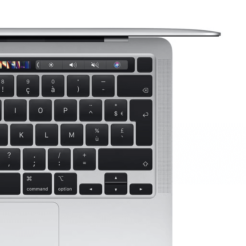 MacBook Pro 13 inch 2020 Intel i5 Zilver toetsenbord