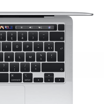 MacBook Pro 13 inch 2020 Intel i5 Zilver toetsenbord