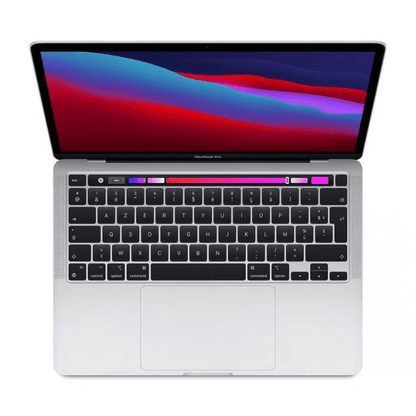 MacBook Pro 13 inch 2020 M1 Zilver bovenkant