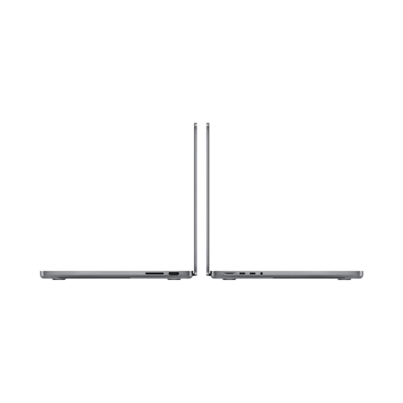 MacBook Pro 14 inch 2023 M3 Spacegrijs zijkant