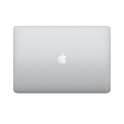 MacBook Pro 16 inch 2019 Intel i7 Zilver bovenkant