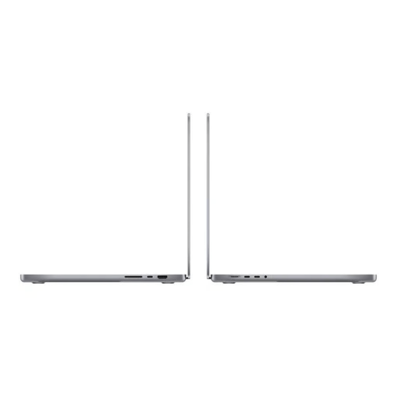 MacBook Pro 16 inch 2023 M2 Max Spacegrijs zijkant open