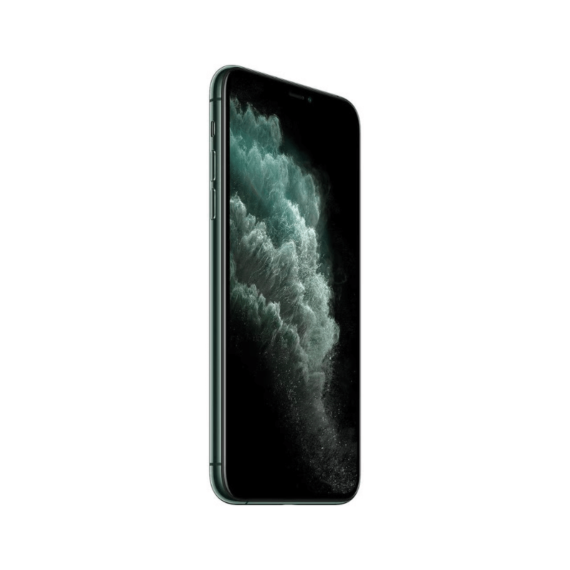 iPhone 11 Pro Max 256GB Middernacht groen schuin aanzicht