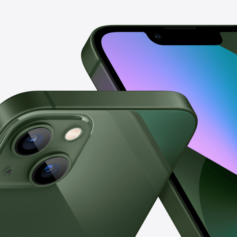 iPhone 13 512GB Groen schuin aanzicht