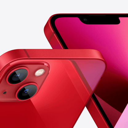 iPhone 13 512GB Rood schuin aanzicht