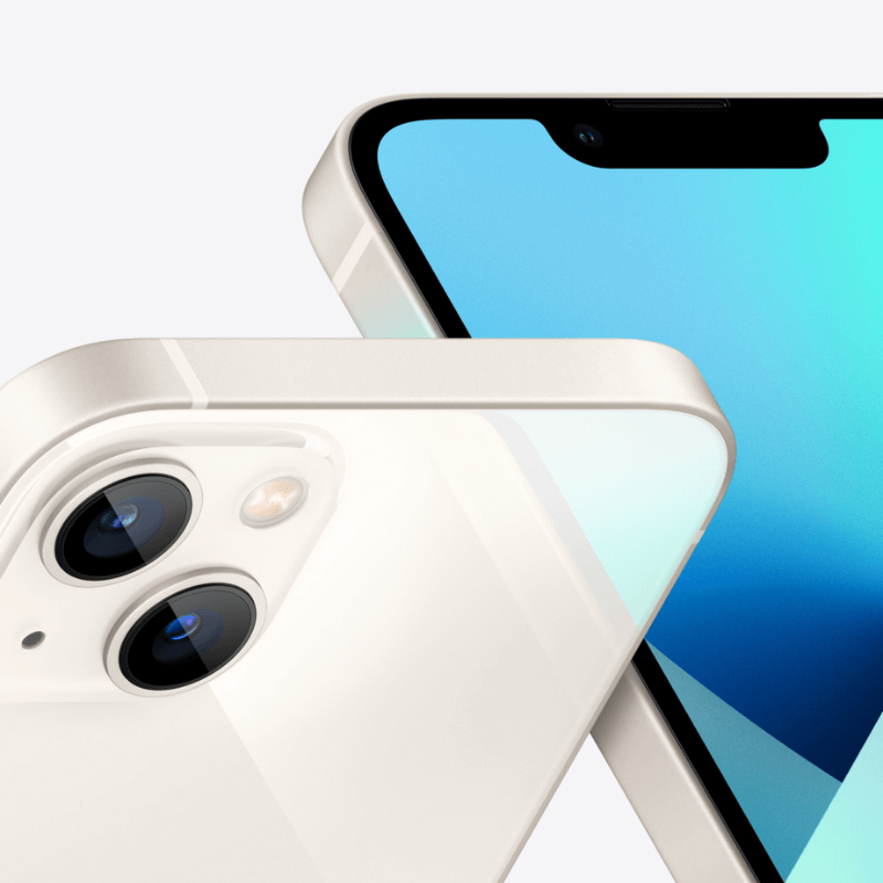 iPhone 13 512GB Witgoud schuin aanzicht
