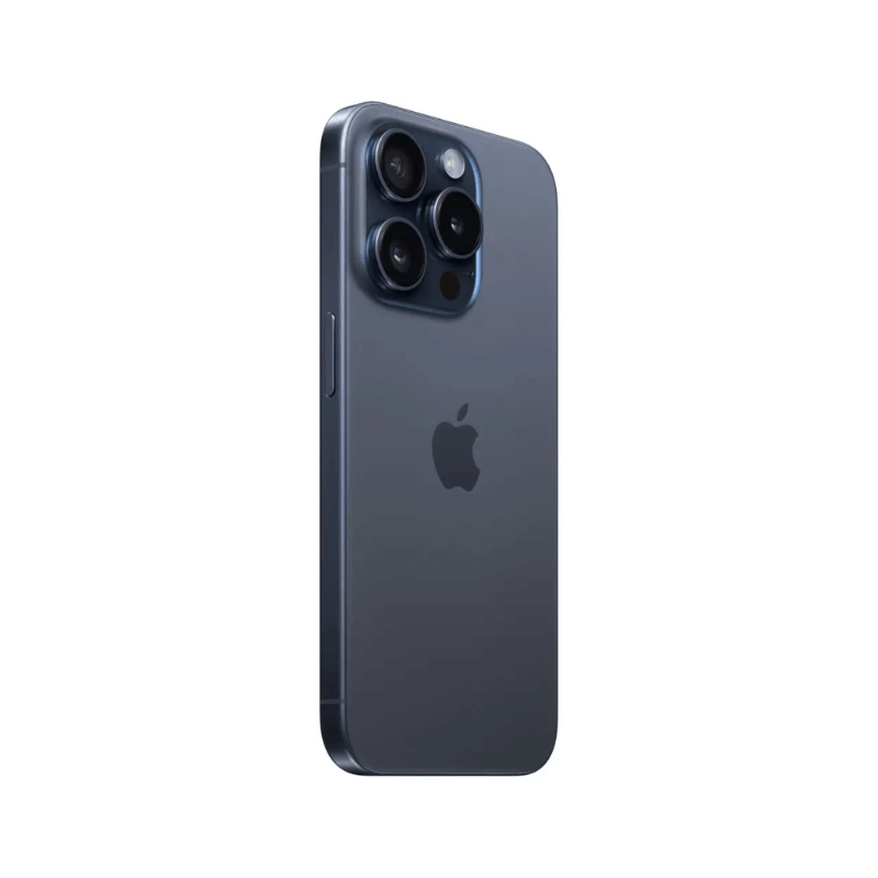 iPhone 15 Pro 1TB Blauw Titanium achterkant