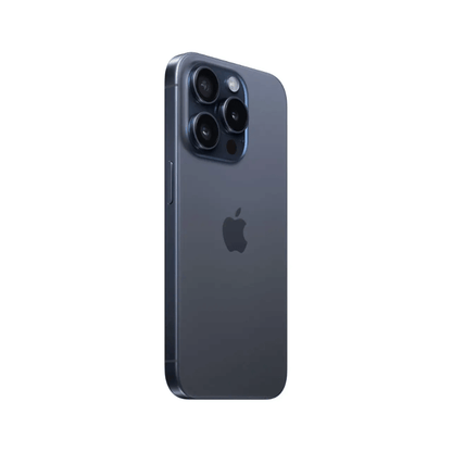 iPhone 15 Pro 1TB Blauw Titanium achterkant