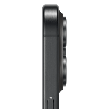 iPhone 15 Pro 1TB Zwart Titanium zijkant camera