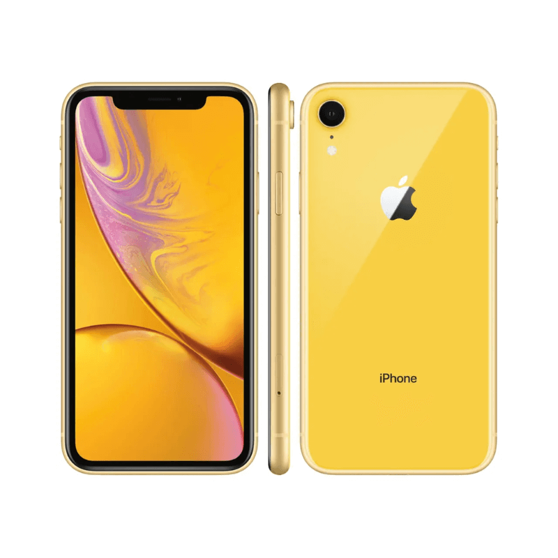 iPhone XR 256GB Geel overzichtsfoto met meerdere hoeken