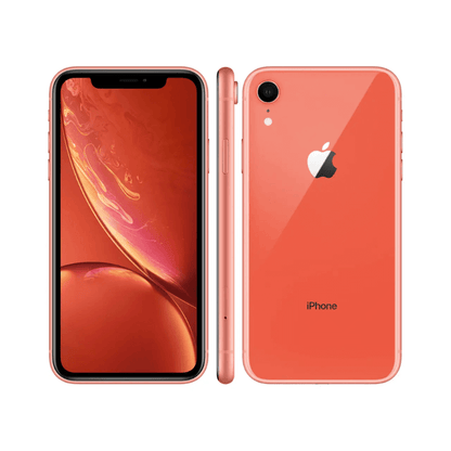 iPhone XR 64GB Koraal overzichtsfoto met meerdere hoeken