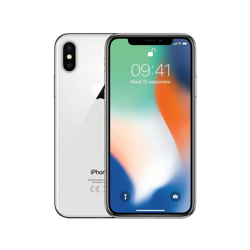 iPhone X zilver