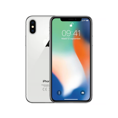 iPhone X zilver