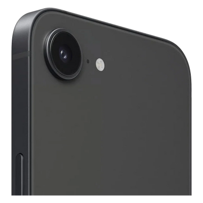 iPhone 17e 256GB in Zwart, achterkant met 48MP-camera