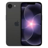 Refurbished iPhone 17e 512GB in Zwart, voor- en achterkant