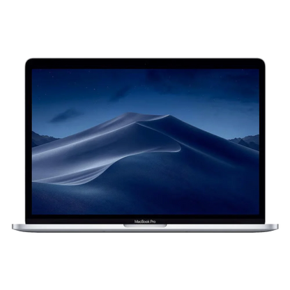 Refurbished MacBook Pro 15 inch (2015) Intel i7 in Zilver, geopend van voren