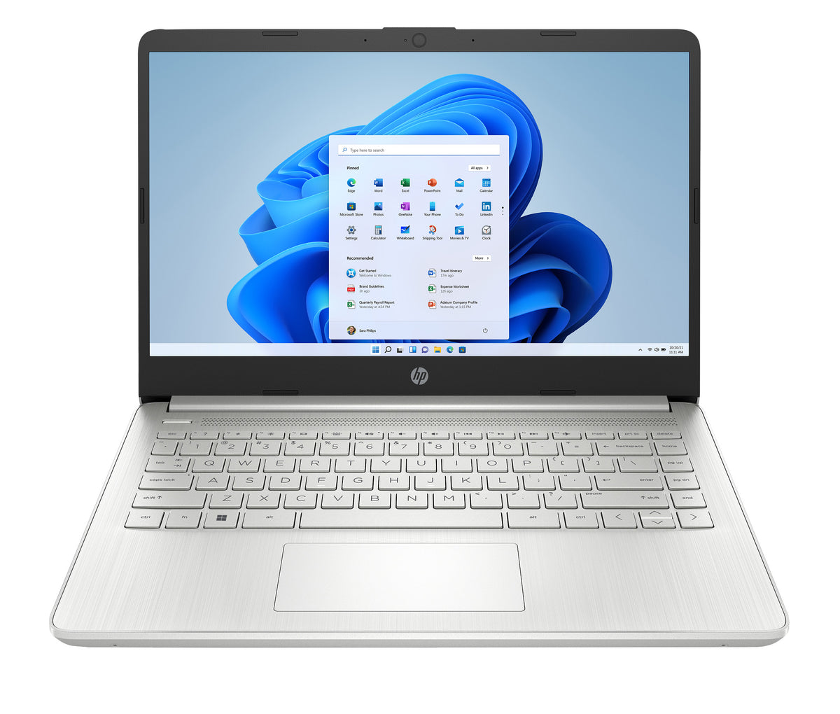 HP Notebook 14s-fq1834no (2021) in Zilver, foto 2