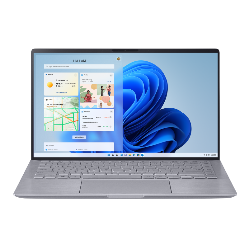 Asus Zenbook 14 UM433I (2020) in Grijs, foto 2