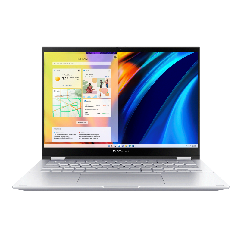 Asus Vivobook S 14 Flip TP3402 (2022) in Zilver, foto 2